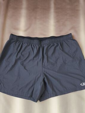 Icebreaker Merino GT Coolite XXL Athletic Shorts - Slate Gray Black EUC